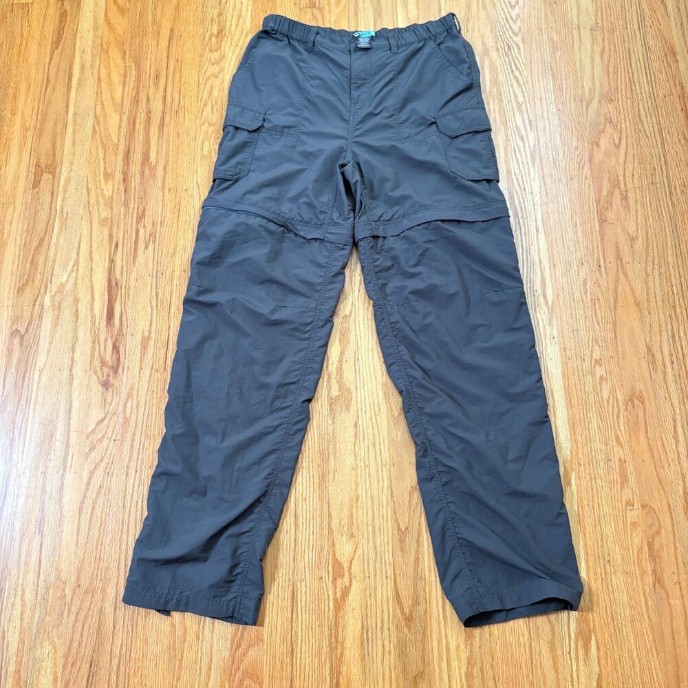 REI Olive Green Convertible Outdoor Pants Zipper to Shorts Womens Size 12 Tall
